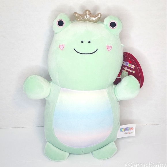🎁 GAVE AS FREE GIFT W ORDER ❤️ FENRA 🐸 Green Frog w/Crown HugMee Squishmallow - Picture 1 of 8